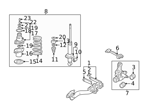 Rear Suspension for 2005 Honda Civic #2