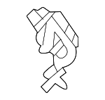 11549361 - Body: Rear Pillar Trim Fastener for Buick: Encore GX, Envision, Envista | Cadillac: Escalade, Escalade ESV | Chevrolet: Silverado EV, Suburban, Tahoe, Trailblazer, Trax | GMC: Yukon, Yukon XL Image