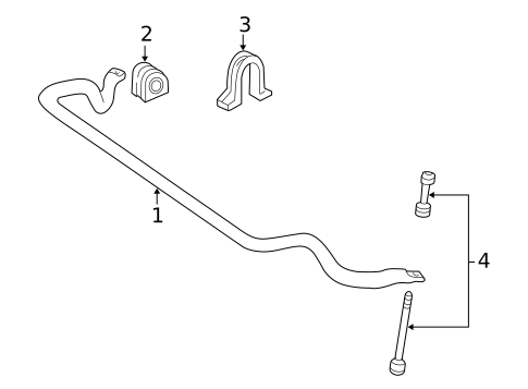 Stabilizer Bar & Components for 1998 Ford Expedition #2