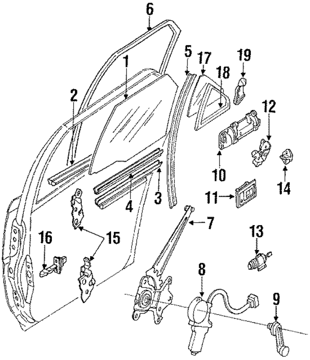 6933012201 - : Door Latch Assembly for Toyota Image