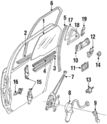 6818912240 - Body: Vent Weather-Strip for Toyota: Corolla Image