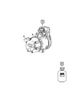 68590054AC - Air Conditioners and Heaters: Air Conditioning Compressor for Mopar Image image