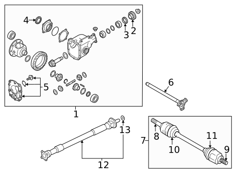 Carrier & Front Axles for 2021 INFINITI Q60 #0