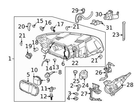 Bulbs - Chassis for 2010 Volvo C30 #2