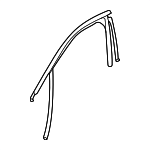 85695076 - : Part# 85124267 Front Passenger Side Door Window Weatherstrip for Cadillac: CT5 Image