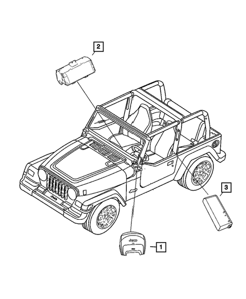 Air  Bags for 2010 Jeep Wrangler #1