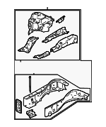 GPYA5320YC - Body: Apron/Rail Assembly for Mazda: 6 Image