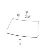 68594936AA - Glass: Windshield for Mopar Image
