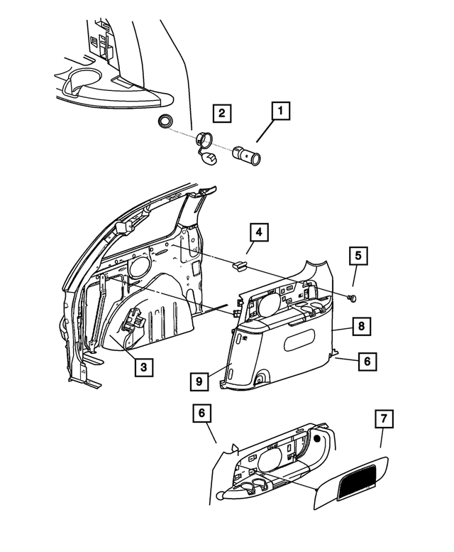 6031869 - Interior Trim: Push Nut for Mopar Image