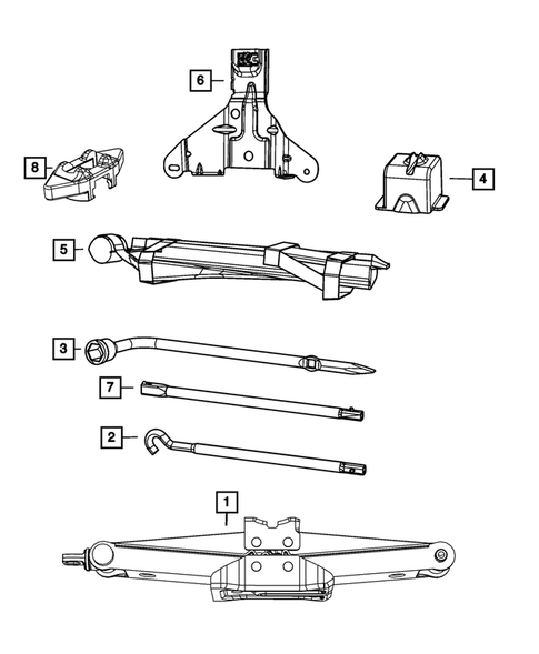 Jack Stowage for 2011 Dodge Durango #0