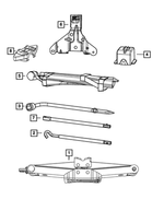 68068845AD - Wheels: Jack Tool Storage Bag for Mopar Image