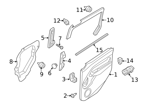 Interior Trim - Side Door for 2022 Ford Transit Connect #1
