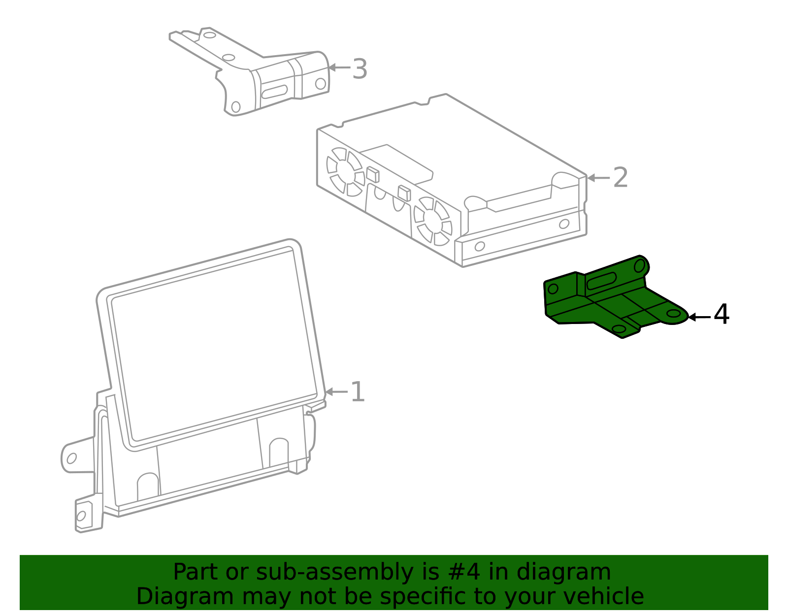 86118-60140 - High-Quality DVD Player Bracket for 2022-2025 Lexus ...