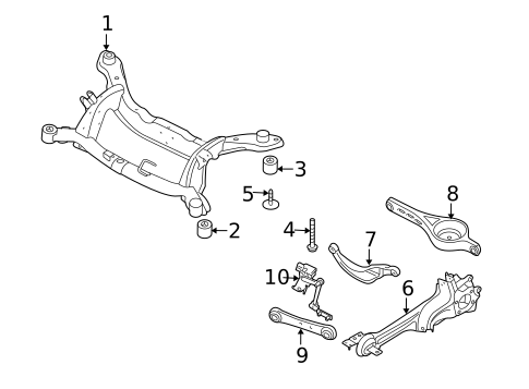 Rear Suspension for 2009 Volvo S80 #2