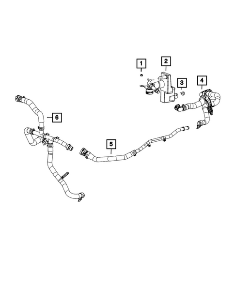 Air Conditioner and Heater Plumbing for 2025 Jeep Grand Cherokee #2