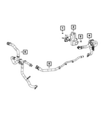 68597281AB - Air Conditioners and Heaters: Heater Supply Hose for Jeep: Grand Cherokee Image