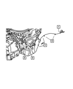 68260127AA - 3.6L Gas; Engine: Engine Block Heater Cord for Dodge: Durango | Jeep: Grand Cherokee, Grand Cherokee WK Image