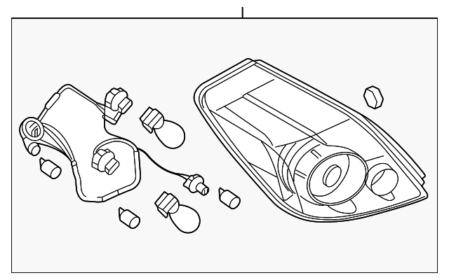 26555-ZX00B - Combo Lamp Assembly 2010-2012 Nissan Altima