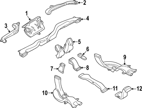 Ducts for 2025 INFINITI QX55 #0