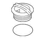 2Q0121321A - Cooling System: Reservoir Cap for Volkswagen: Arteon, Atlas, Atlas Cross Sport, Beetle, e-Golf, Golf, Golf Alltrack, Golf R, Golf SportWagen, GTI, ID. Buzz, ID.4, Jetta, Passat, Taos, Tiguan, Tiguan Limited Image