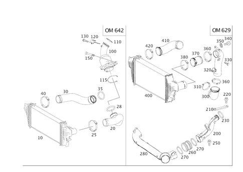 Charge Air Cooling for 2009 Mercedes-Benz GL 320 #0