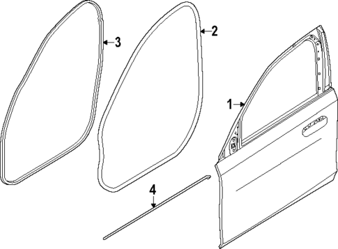 Door & Components for 2024 BMW i5 #1