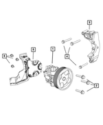5184594AF - Steering: Power Steering Pump Bracket for Mopar Image