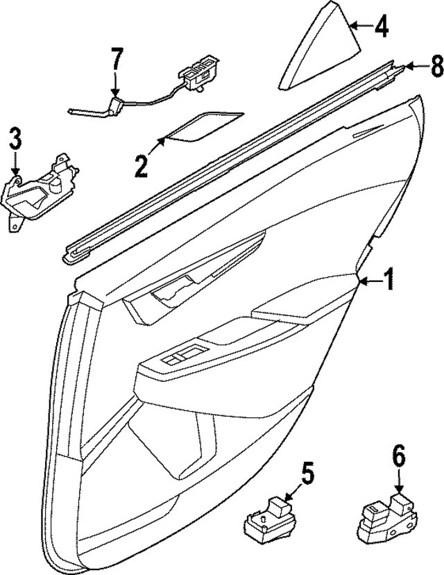 83230XG000 - : Belt Weather-Strip for Kia Image