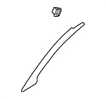 94010AE05AOB - Body: Windshield Pillar Trim for Subaru: Baja, Legacy, Outback Image