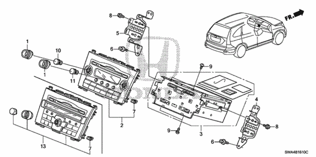 Auto Radio (1) for 2011 Honda CR-V #0