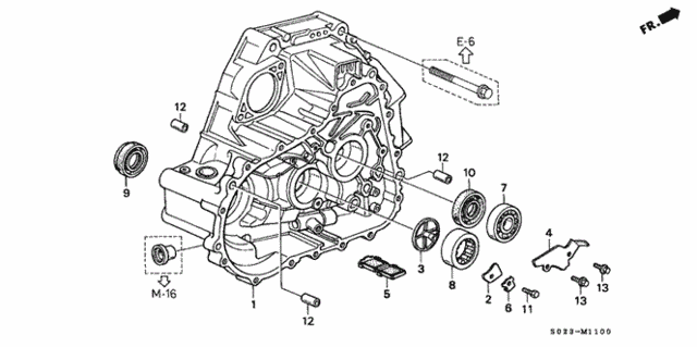 MT Clutch Housing (SOHC) for 1999 Honda Civic #0