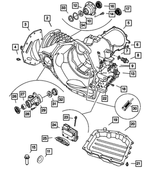 68003760AA - Automatic Transaxle 4 Speed: Transaxle Case for Mopar Image image