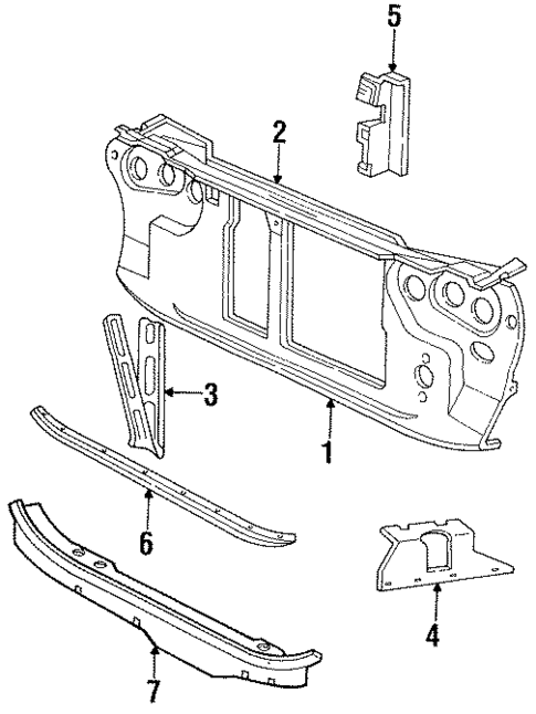 Radiator Support for 1985 Dodge 600 #0