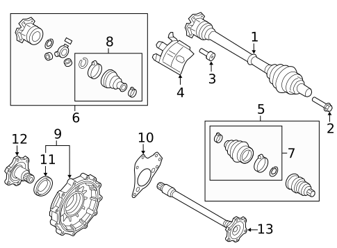 Carrier & Front Axles for 2017 Audi Q5 #0
