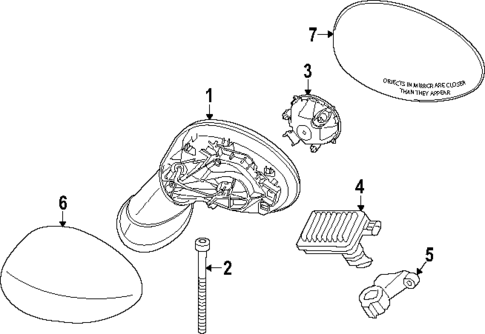Outside Mirrors for 2020 Mini Cooper #0