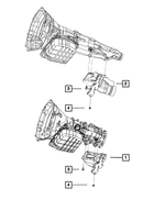 52121488AC - 48RE; 4-Speed; Automatic Transmission: Transmission Support Bracket And Insulator for Mopar Image image