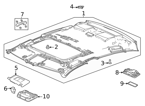 Interior Trim - Roof for 2025 Honda Civic #0