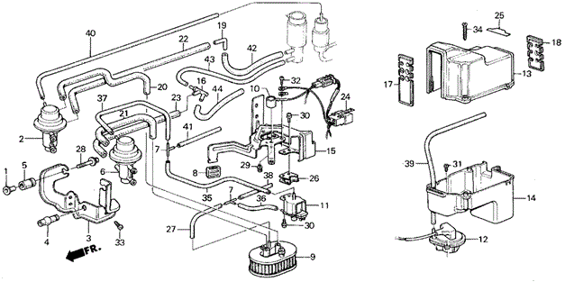 Control Box (3) (GL: '85-'87) for 1986 Honda Civic #0