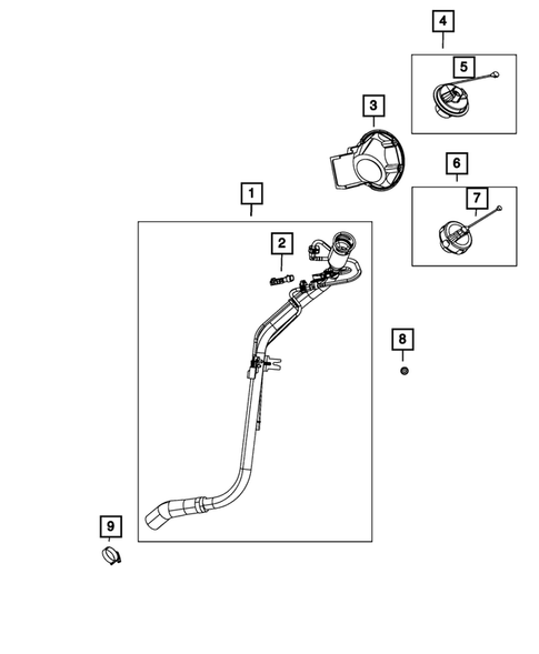 Fuel Tank Filler Tube for 2019 Dodge Grand Caravan #0