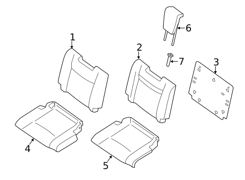 Third Row Seats for 2017 Nissan Rogue #1