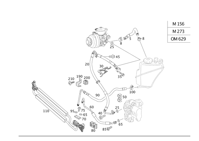 2219972282 - : Hose for Mercedes-Benz Image