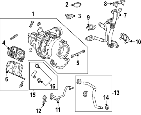Turbo Charger for 2021 Chevrolet Silverado 1500 #0