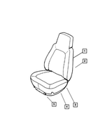 XS001DVAA - Interior Trim: Front Seat Back Cover, Right &amp; Left for Mopar Image