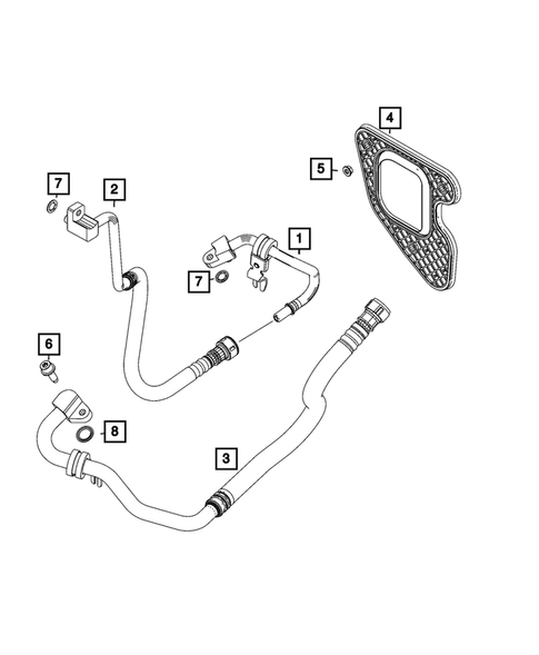 Air Conditioner and Heater Plumbing for 2024 Fiat 500E #1