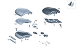 2239104013 - Front Seat: Padding, Frt. Seat Cush for Mercedes-Benz: 350SD, Maybach S580, Maybach S680, S500, S580, S63 AMG E Performance Image
