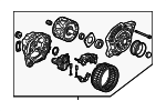 31100RSH004 - : 2007-2008 Honda Fit - Alternator Assembly (AHGA69) (Mitsubishi) for Honda: Fit Image