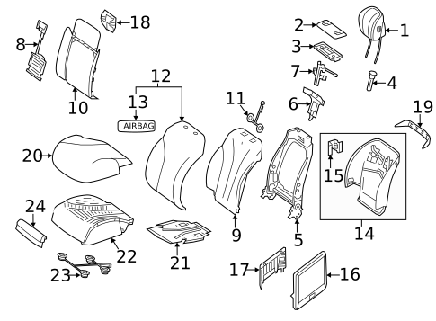 Driver Seat Components for 2021 Mercedes-Benz S63 AMG #2