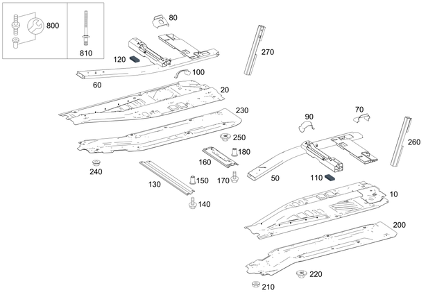 1976100360 - Substructure: Main Floor for Mercedes-Benz: SLS AMG Image image