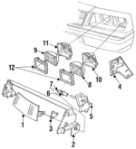 L00H4651 - : Sealed Beam for Chrysler: E Class, Executive Limousine, Executive Sedan, Fifth Avenue, Laser, LeBaron, New Yorker, Town &amp; Country | Dodge: 600, Aries, Caravan, Charger, Daytona, Diplomat, Dynasty, Lancer, Mini Ram, Omni Image