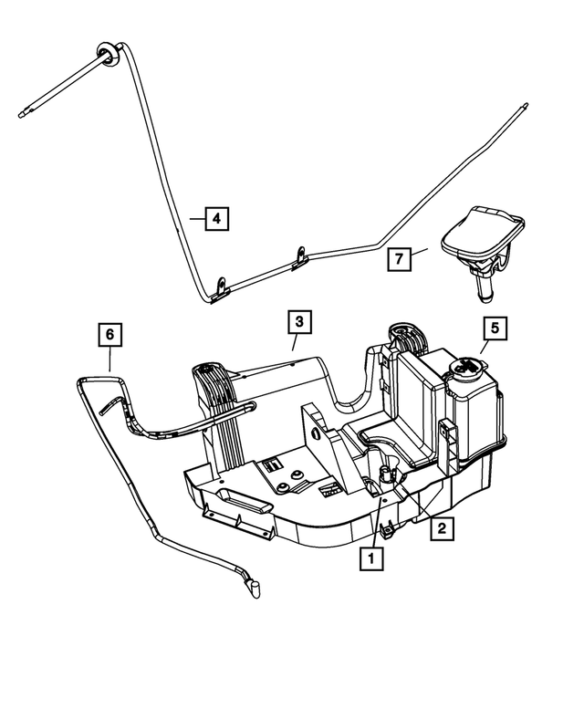 68018912AD - : Windshield Washer Hose for Mopar Image